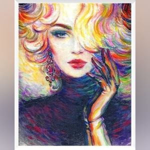 Beautiful Blonde Diamond Dot Painting